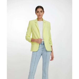 Generation Love Madison Stretch Crepe‎ Blazer Single Button Front Lime Size S